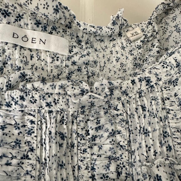 Doen Frances Baby Kate Blue Top xs - Picture 3 of 3